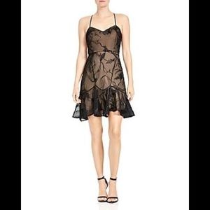 CLEARANCE:  Halston Heritage Soutache Spaghetti Strap Dress
